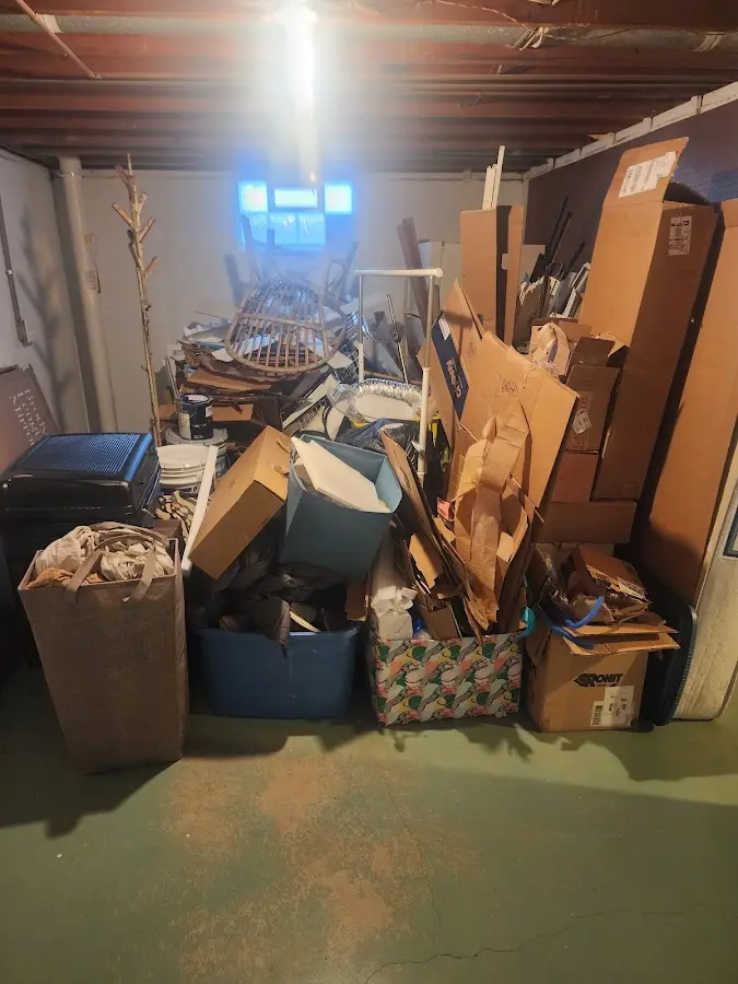 Roll-off dumpster container at job site for Construction Dumpster Rental in West Chicago